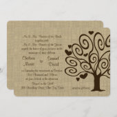ツリーハート結婚ズ 招待状 (正面/裏面)