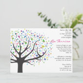 ツリーバプティスマ《キリスト教》洗礼式や命名式カスタム招待状 招待状 (スタンド正面)