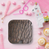 ツリーバークフォト紙プレート ペーパープレート (パーティー)