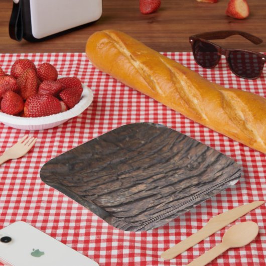 ツリーバークフォト紙プレート ペーパープレート (ピクニック)