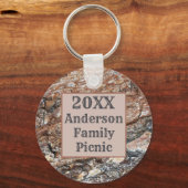 ツリーバーク素朴ファミリーピクニック年次懇親会 キーホルダー (正面)