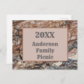 ツリーバーク素朴ファミリーピクニック年次懇親会 ポストカード (正面/裏面)