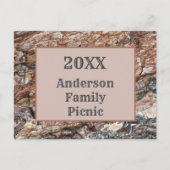 ツリーバーク素朴ファミリーピクニック年次懇親会 ポストカード (正面)