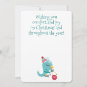 ツリーバード編み物の針糸クリスマスカード シーズンカード (裏面)