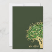 ツリーバー(ユダヤ教の)バル・ミツバーゴールデンスターオブデイビッド招待状 招待状 (裏面)