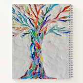 ツリーパーソナライズされたスケッチブック ノートブック (裏面)