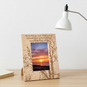 ツリーパーソナライズされたブランチ写真フレーム レーザー彫刻フレーム