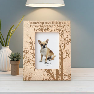 ツリーパーソナライズされたブランチ写真フレーム レーザー彫刻フレーム