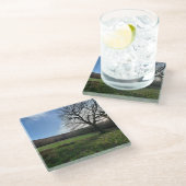 ツリービュー.. ガラスコースター (アングル)