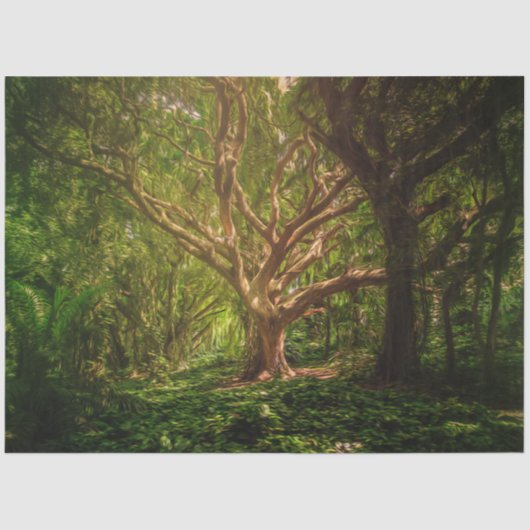 ツリーファンタジーフォレストゴシック20x30デコページ 薄葉紙 (正面)