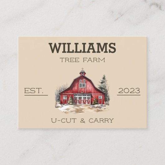 ツリーファームエバーグリーンバーン 名刺 (正面)