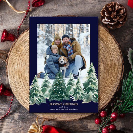 ツリーファームフォトホリデーカード シーズンカード