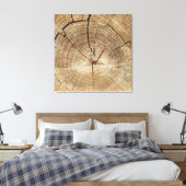 ツリーフェイクリングや輪の背景 キャンバスプリント (インサイチュ (寝室))