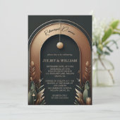 ツリーフォレストバ素朴ンファームアーチリハーサルディナー 招待状 (スタンド正面)