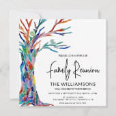 ツリーフカラフルァミリ懇親会 招待状 (正面)