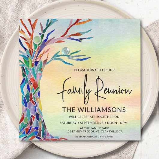 ツリーフカラフルァミリ懇親会 招待状