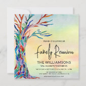 ツリーフカラフルァミリ懇親会 招待状 (正面)