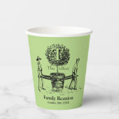 ツリーフパーソナライズされたァミリ懇親会紙カップ2 紙コップ (正面)