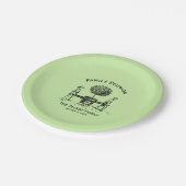 ツリーフパーソナライズされたァミリ懇親会紙プレート2 ペーパープレート (アングル)