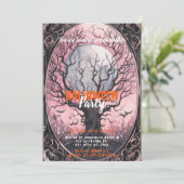 ツリーフル不気味ムーンピンクスカイハローウィンパーティ 招待状 (スタンド正面)