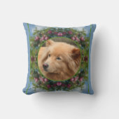 ツリーフレーム上のリンゴ自分の写真を作成 クッション (正面)