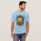ツリーフレーム上のリンゴ自分の写真を作成 Tシャツ (正面フル)