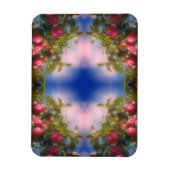 ツリーフレーム上の赤りんご写真を追加 マグネット (縦)