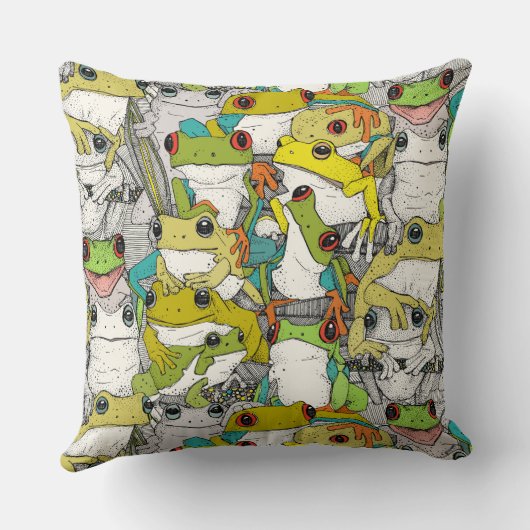 ツリーフロッグのカラー クッション (裏面)