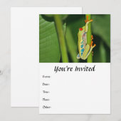 ツリーフロッグの写真 招待状 (正面/裏面)