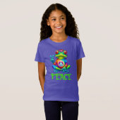 ツリーフロッグピースサイン絞り染め Tシャツ (正面フル)