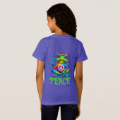 ツリーフロッグピースサイン絞り染め Tシャツ (裏面フル)