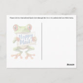 ツリーフロッグホッピーメール!-ポストカード ポストカード (裏面)