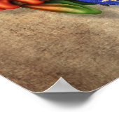 ツリーフロッグ遊のプエルトリコ国旗のギター ポスター (角)