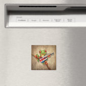 ツリーフロッグ遊ズコスタリカ国旗のギター マグネット (インサイチュ (食洗機))