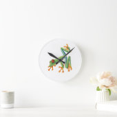 ツリーフロッグ ラウンド壁時計 (ホーム)