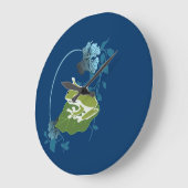 ツリーフロッグ ラージ壁時計 (傾斜)