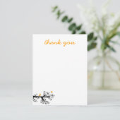 ツリーブランチのシンプルな鳥は感謝していしています サンキューカード (スタンド正面)