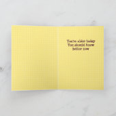 ツリーブランチのバースデー・カードのかわいい猿 カード (内部)