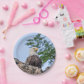 ツリーブランチの白頭鷲 ペーパープレート (パーティー)