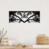 ツリーブランチアート ポスター (キッチン)