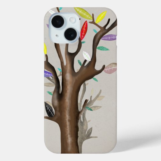 ツリーブランチカラフルリースルスフィッタ Case-Mate iPhoneケース (裏面)