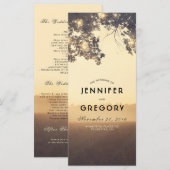 ツリーブランチサマー夕べ結婚式 プログラム (正面/裏面)