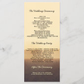 ツリーブランチサマー夕べ結婚式 プログラム (裏面)