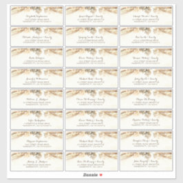 ツリーブランチ個別ゲスト住所 シール