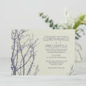 ツリーブランチ結婚式招待状 招待状 (スタンド正面)