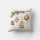 ツリーブランチ、オーナメント、星 クッション (裏面)