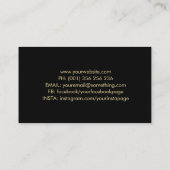 ツリーブランチ – パステル金ゴールド 名刺 (裏面)