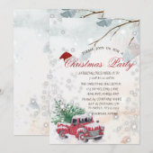 ツリーブランチ レッドトラック カンパニー パーティー 招待状 (正面/裏面)