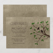 ツリーブラ素朴ンチ結婚式招待状 招待状 (正面/裏面)