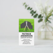 ツリーヘッジクリッパーロゴ | Grass Landscape 名刺 (スタンド正面)